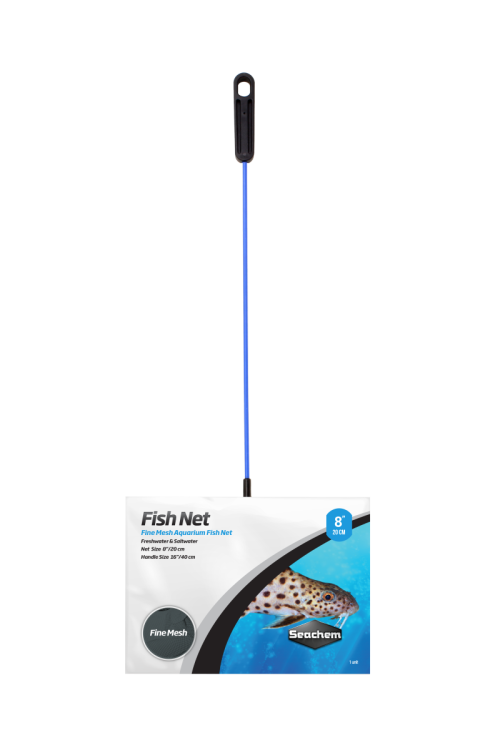 Fish Net 8" / 20 cm - Fine Mesh - Long Handle  Seachem