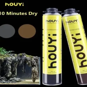 HOUYI Expanding foam glue in wood or stone color - 900gm