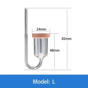 CO2 DIFFUSER Nano Acrylic with bubble counter- L
