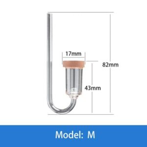 CO2 DIFFUSER Nano Acrylic with bubble counter- M