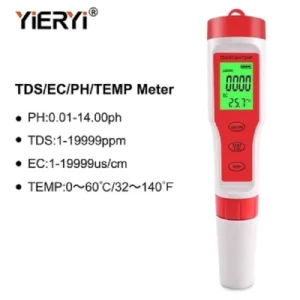 Yieryi Digital Water Quality Monitor Tester 4 in 1