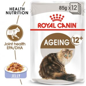 Royal canin Feline Health Nutrition Ageing +12 Jelly Cat Food (Wet Food - Pouches)