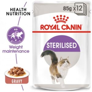 Royal Canin Feline Health Nutrition Sterilised Gravy (Wet Cat Food - Pouches)