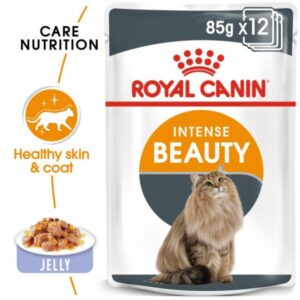 Royal Canin Feline Care Nutrition Intense Beauty Jelly (Wet Cat Food - Pouches)