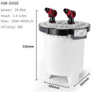 SunSun HW-5000 UV 9W 4-Stage External Canister Filter