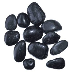 Pure Black Pebbles 3-5 cm