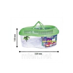 Turtle Tank With Cover[Dimension - 32 x 15cm]